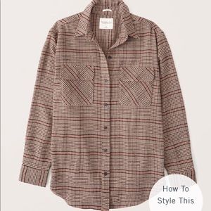 Abercrombie oversized flannel